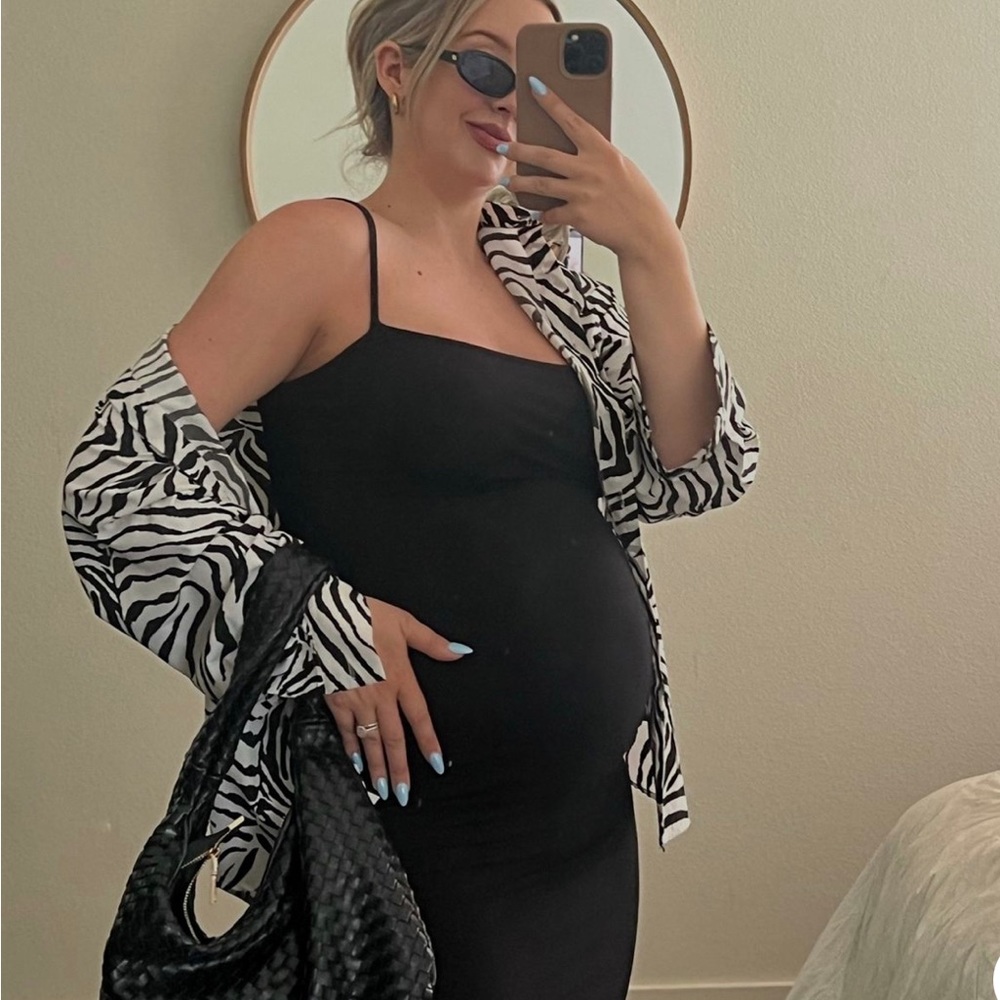 Zebra Button Down Dress